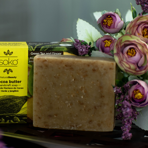 Jabón de Té Verde y Jengibre - Soko Natural Beauty